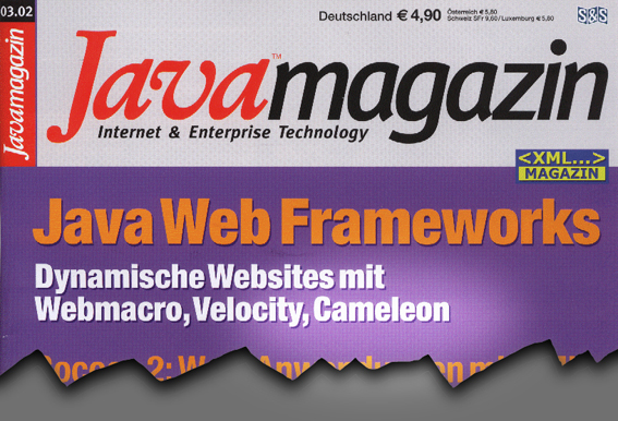 Cameleon OSP im Vergleich mit Webmacro und Velocity im Javamagazin 03.02